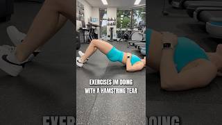 Hamstring tear leg workout🍑 full video up now🎥 [upl. by Anaimad911]