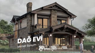 Şilede Dağ Evi Konseptli Villa Tasarımı [upl. by Ymarej]