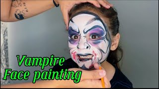 Vampire Face Painting halloween facepainting [upl. by Magnuson614]