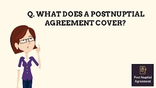 Postnuptial agreement explained [upl. by Eentirb]