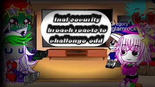 fnaf security breach reacts to Friday night funkin online vs edd challengeedd gacha club [upl. by Reisch]