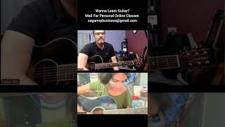 Student Playing Choo Lo Intro amp Solo  Online Guitar Classes music guitar [upl. by Marian966]