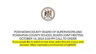 Powhatan County Board of Supervisors Meeting [upl. by Herm]