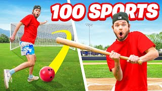 Playing 100 Sports in 24 Hours Challenge [upl. by Aivlis]