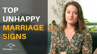 Top 3 Unhappy Marriage Signs  Painful But Noteworthy [upl. by Inglebert]