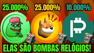 PEPE COIN 25000 BONK 20000 PIACOIN POTENCIAL 10000  VOCÊ TEM QUE FICAR LIGADO [upl. by Egiedan]