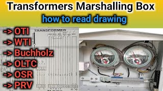 Transformers Marshalling Drawing  Buchholz wti oti oltc osr prv [upl. by Enirehs]