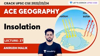 Ace Geography  L27 Insolation  Anirudh Malik  Lets Crack UPSC CSE [upl. by Dnalsor]