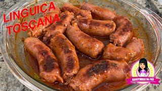 LINGUIÇA TOSCANA NO FORNO  SUPER FÁCIL DE FAZER receitinhasdapry [upl. by Ecinnej207]