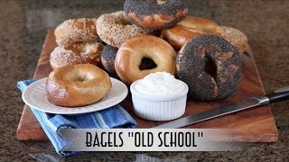 Bagels quotOld Schoolquot  Hand Shaped Boiled and Hearth Baked  Straight Dough Method [upl. by Yur]