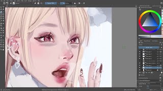 Marin Kitagawa Fanart SPEEDPAINT [upl. by Atiuqehc714]