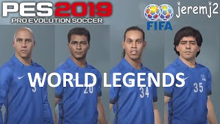 WORLD CLASSICS  PES 2019 Vrais joueurs tenues manager  Téléchargement [upl. by Gretta189]