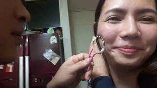 Face hair removing challenge 🤣 using EPILATOR face spring removal [upl. by Aeneus]