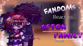 FANDOMs react to Afton Family  FNaF  Aftons × Gacha  Part 05 [upl. by Imtiaz]