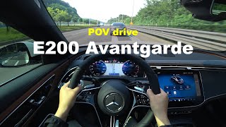 2024 Mercedes Benz E200 AVANTGARDE POV drive [upl. by Eahs]