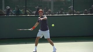 Roger Federer Forehand In Super Slow Motion 3  Indian Wells 2013  BNP Paribas Open [upl. by Vano911]