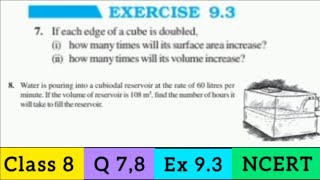 quotClass 8 Maths  Q 78 Ex 93  Chapter 9 Mensurationquot [upl. by Odnomra]