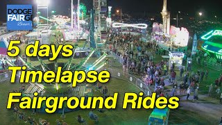 Captivating Fairground Rides Unveiling 5Day Timelapse [upl. by Corry]