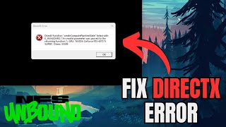 How to Fix DirectX Error in NFS Unbound  quotcreateComputePipelineStatequot failed with EINVALIDARG [upl. by Naujuj]