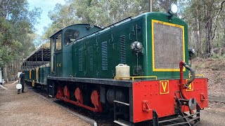 Hotham Valley Railway  V4 Pulling The Forest Train [upl. by Ardnasxela]