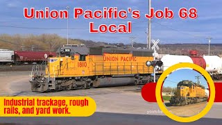 Union Pacifics Job 68 Local YSP68 working Saint Paul w rough track [upl. by Vander188]