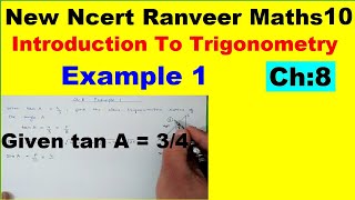 Class 10 Maths  Chapter 8  Example 1  Introduction To Trigonometry  NEW NCERT  Ranveer [upl. by Nisse]