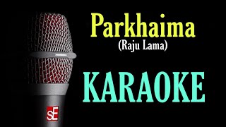 Parkhaima Raju Lama  Karaoke With Lyrics  BasserMusic [upl. by Zetra]