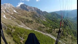 1GVB in Slowenien Kobarid Stol Tolmin Kobala Gleitschirm Gopro Hero2 [upl. by Ahidam]