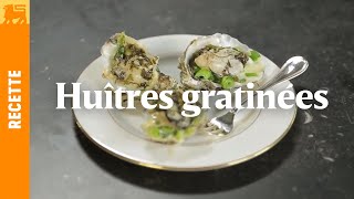 Huîtres gratinées sauce champagne [upl. by Mutua]