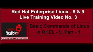 Basic Commands of Linux in RHEL  9 Part  1 [upl. by Ariaek]