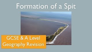 The Formation of a Spit Littoral Drift Longshore Drift GCSE A Level Coasts Geography Revision [upl. by Arbma]