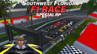 CUSTOM F1 RACE IN SWFL  ROBLOX  Southwest Florida [upl. by Yenetruoc]