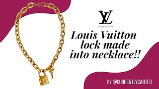 DIY Lock Necklace Fail into Masterpiece  Louis Vuitton Unboxing [upl. by Ennaehr]