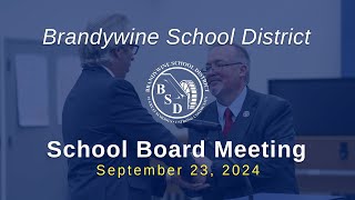 BSD Board of Education Meeting September 2024 [upl. by Eatnahc]