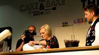 Mary Berry making a Meringue Roulade part 3MP4 [upl. by Shanks78]