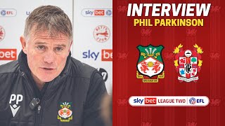 INTERVIEW  Phil Parkinson after Tranmere Rovers [upl. by Thormora]