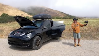 Rafael quotTesLatinoquots No Build Tesla Model Y Camper [upl. by Eugor]