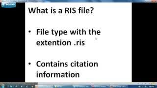 What is an RIS file [upl. by Dorn]