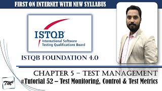 ISTQB FOUNDATION 40  Tutorial 52  Test Monitoring amp Test Control  Test Metrics  ISTQB Tutorials [upl. by Urion47]