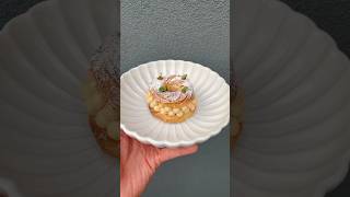 Paris Brest with red lentils praline 🪸 dessert praline recipe [upl. by Fortunna]