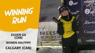 Eileen Gu claims backtoback wins at the Snow Rodeo  FIS Freestyle Skiing World Cup 2324 [upl. by Atirb]