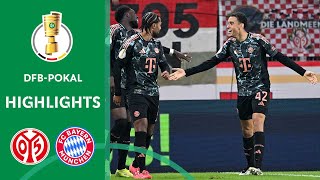 Musiala Hattrick  1 FSV Mainz 05 vs FC Bayern München 04  Highlights  DFBPokal 2 Round [upl. by Arten]