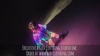 LED Snowboard costume  LED Ski suit official teaser [upl. by Doelling]