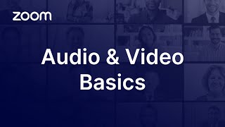 Zoom Audio and Video Basics [upl. by Shishko]