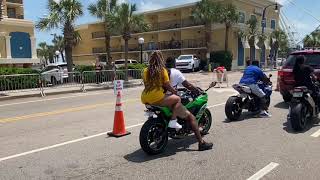 Myrtle Beach Bike Week 2023 people watching at the Beaver Bar [upl. by Hollyanne]