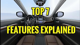 TOP 7 INTERIOR SUV FEATURES EXPLAINED  Toyota Highlander 2017  2018 [upl. by Nayllij]