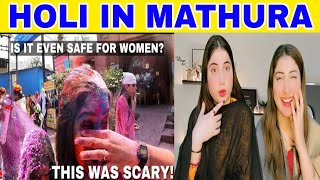 My HONEST EXPERIENCE Holi 2024 as a SOLO Female in MATHURA  Scary and EyeOpening [upl. by Lucita]