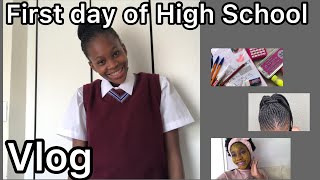 Vlog First day of  HIGH SCHOOL   South African YouTuber [upl. by Eltsryk]