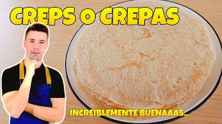 CREPS O CREPES DELICIOSOS EN CASA RAPIDA Y FACIL [upl. by Ellekram229]