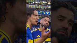 El enojo de Edinson Cavani con el árbitro Ramírez tras el gol anulado a Boca [upl. by Ssepmet]